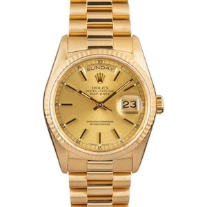 Rolex President 18238 Champagne Dial