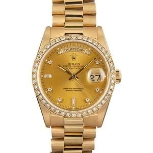 Pre-Owned Rolex President 18348 Diamond Dial