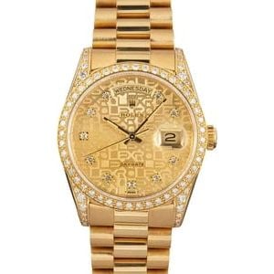 Rolex Day-Date President 18388 18k Yellow Gold