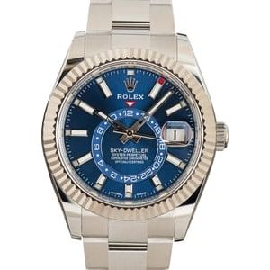 Pre-Owned Rolex Sky-Dweller 326934 Blue Luminous Dial