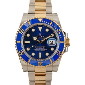 Used Rolex Submariner 116613LB Blue Dial