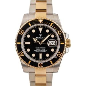 Rolex Submariner 116613 Two-Tone Black Ceramic