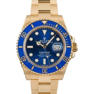 Rolex Submariner 126618 18k Yellow Gold Blue Dial