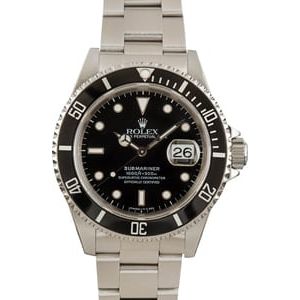 Mens Rolex Submariner 16610 Stainless Steel