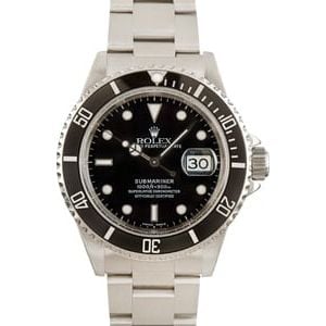 Mens Rolex Submariner 16610 Stainless Steel