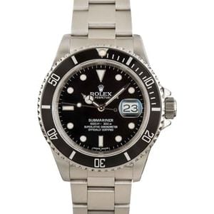 Used Rolex Submariner 16610 Black