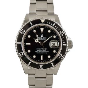 Used Rolex Submariner 16610 Stainless Steel