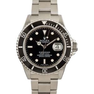 Mens Rolex Submariner 16610T Steel Oyster