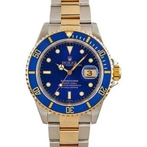 Rolex Submariner 16613 Blue Men's Watch