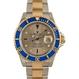 Rolex Submariner 16613T Blue Bezel Two-Tone