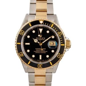 Rolex Submariner 16613 Black Tritium Dial