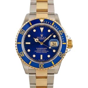 Men's Rolex Submariner 16613 Blue