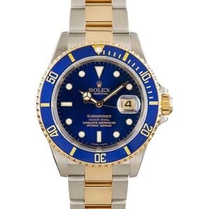 Pre-Owned Rolex Submariner 16613T Two Tone