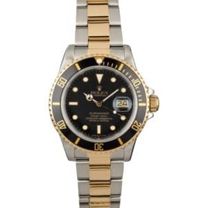 Used Rolex Submariner 16803 Black Dial