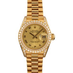 Ladies Rolex President 79238 18k Yellow Gold