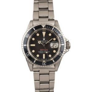 Vintage 1969 Rolex Red Submariner 1680 Mark II Meters First Dial