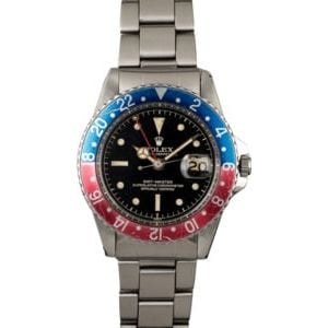 Vintage 1961 Rolex GMT-Master 1675 Glossy Gilt Dial