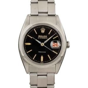 Pre-Owned Rolex Oysterdate 6494 Stainless Steel