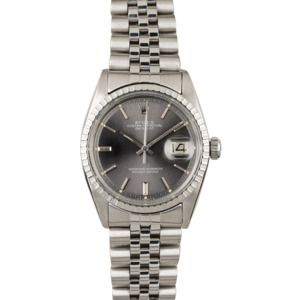 Used Rolex Datejust 1603 Slate 'Pie Pan' Dial