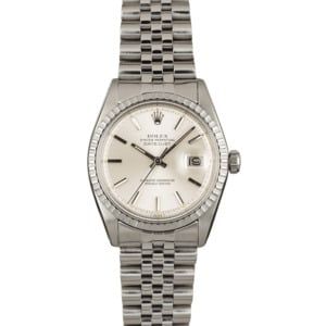 Used Rolex Datejust 1603 Silver 'Pie Pan' Dial