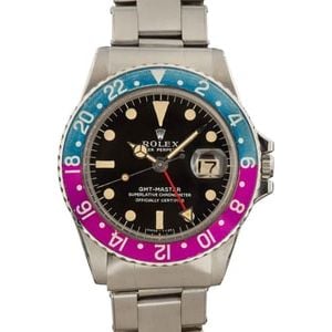 Vintage Rolex GMT-Master 1675 Fuchsia Bezel