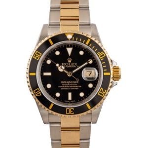 Rolex Submariner 16613 Black Luminous Dial