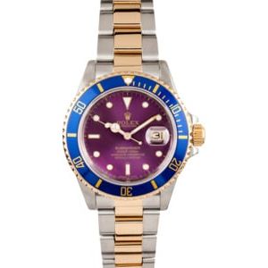 Men's Pre-Owned Rolex Submariner Steel & Gold Transitional 16803