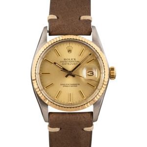 Rolex Datejust 16013 Leather Strap