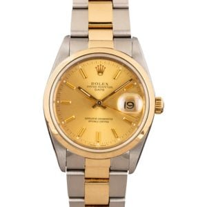 Rolex Date 15203 Champagne Dial