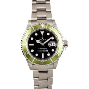 Rolex Submariner Faded Green Anniversary 16610