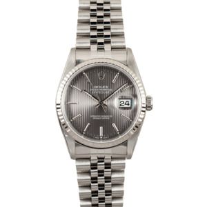 Rolex Men's Steel Tapestry Dial DateJust 16234