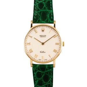 Pre Owned Rolex Cellini 5112 White Roman Dial