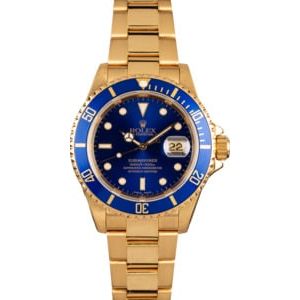 18K Yellow Gold Submariner 16618