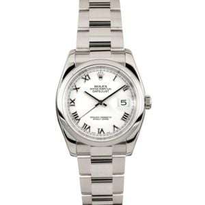 Rolex Datejust 116200 White Roman Numeral WRO