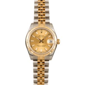 UNWORN Rolex Datejust 178273 Champagne Dial