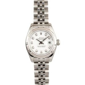 Ladies Rolex Datejust New Model Diamond 179174