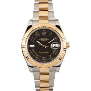 Men's Rolex DateJust 41mm Roman Dial 116333