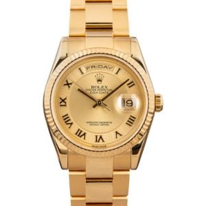 Rolex Day-Date 118238 Champagne Roman Dial