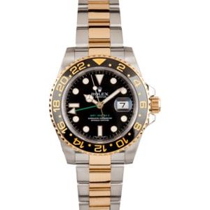 Pre-Owned Rolex Men's GMT Master II Ceramic Bezel Two-tone Watch