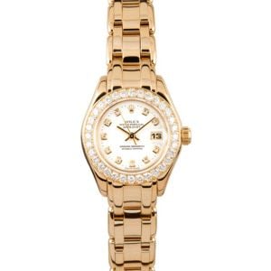 Used Ladies Rolex Pearlmaster 69298