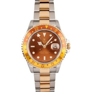 Rolex GMT Master 16713 Rootbeer, Stainless Steel and Gold