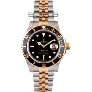 Men's Pre-Owned Rolex Submariner Two Tone Transitional 16803