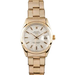 Vintage Rolex Date Yellow Gold 1550 Oyster