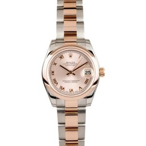 Ladies Rolex Rose Gold Mid-Size Watch