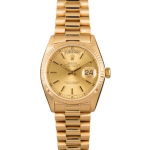 Used Rolex Day-Date 18038 President 18K Yellow Gold