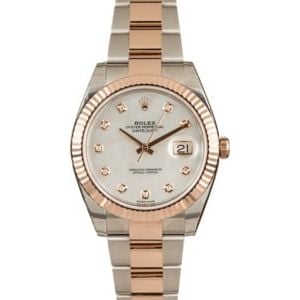 Factory Stickered Rolex Datejust 41 126331 Diamond MOP