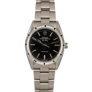 Rolex Steel Air-King 14010 Black Dial