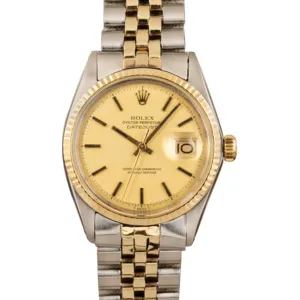 Vintage Datejust Rolex 1601 Two-Tone Jubilee