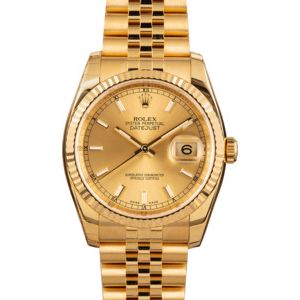 Rolex 18k Gold Datejust 116238