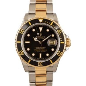 Used Rolex Submariner 16803 Two Tone Oyster